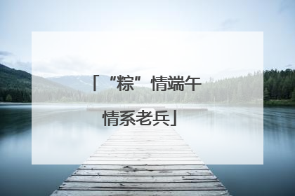 “粽”情端午 情系老兵