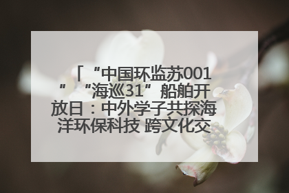 “中国环监苏001”“海巡31”船舶开放日：中外学子共探海洋环保科技 跨文化交流筑牢“蓝色”友谊