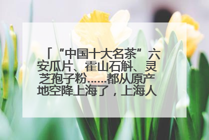 “中国十大名茶”六安瓜片、霍山石斛、灵芝孢子粉……都从原产地空降上海了，上海人这个周末得去农展中心逛逛咯～