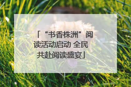 “书香株洲”阅读活动启动 全民共赴阅读盛宴