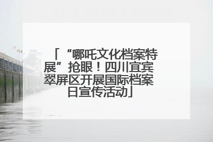 “哪吒文化档案特展”抢眼！四川宜宾翠屏区开展国际档案日宣传活动