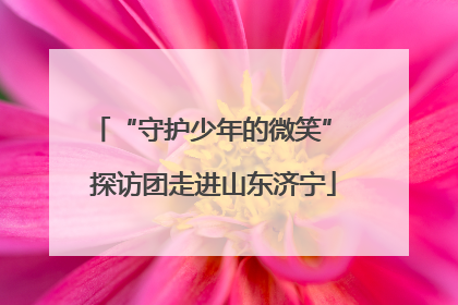 “守护少年的微笑” 探访团走进山东济宁