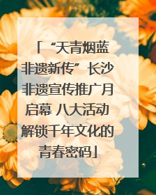 “天青烟蓝 非遗新传”长沙非遗宣传推广月启幕 八大活动解锁千年文化的青春密码