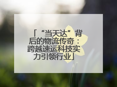 “当天达”背后的物流传奇：跨越速运科技实力引领行业