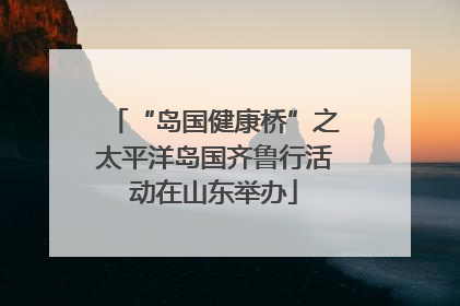“岛国健康桥”之太平洋岛国齐鲁行活动在山东举办