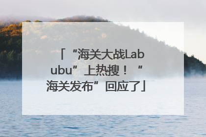 “海关大战Labubu”上热搜！“海关发布”回应了