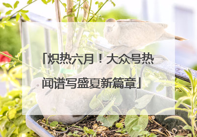 炽热六月！大众号热闻谱写盛夏新篇章