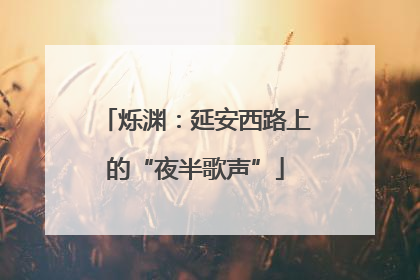 烁渊：延安西路上的“夜半歌声”