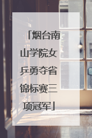 烟台南山学院女乒勇夺省锦标赛三项冠军