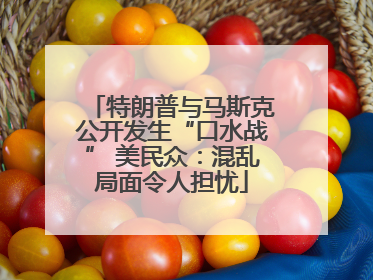 特朗普与马斯克公开发生“口水战” 美民众：混乱局面令人担忧