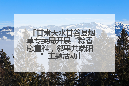 甘肃天水甘谷县烟草专卖局开展“粽香慰童稚，邻里共端阳”主题活动