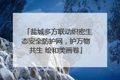 盐城多方联动织密生态安全防护网，护万物共生 绘和美画卷