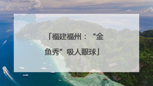 福建福州：“金鱼秀”吸人眼球