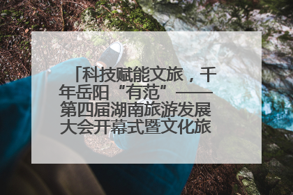 科技赋能文旅，千年岳阳“有范”——第四届湖南旅游发展大会开幕式暨文化旅游推介会侧记