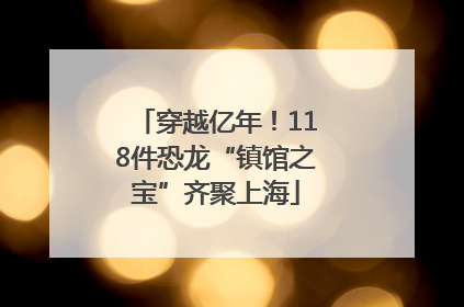 穿越亿年！118件恐龙“镇馆之宝”齐聚上海
