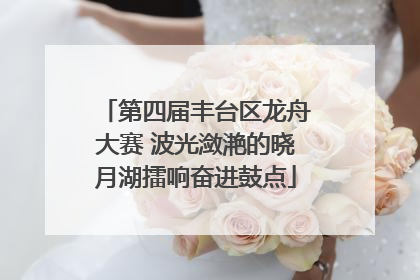 第四届丰台区龙舟大赛 波光潋滟的晓月湖擂响奋进鼓点