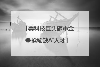 美科技巨头砸重金争抢稀缺AI人才