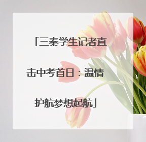 三秦学生记者直击中考首日：温情护航梦想起航
