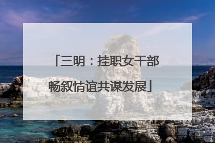 三明：挂职女干部畅叙情谊共谋发展