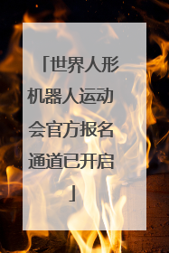 世界人形机器人运动会官方报名通道已开启