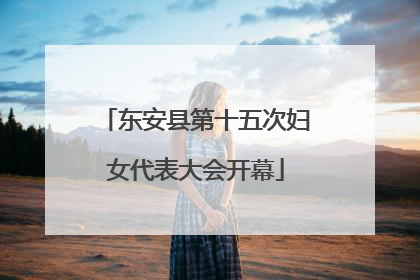 东安县第十五次妇女代表大会开幕