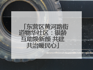 东营区黄河路街道物华社区：银龄互助焕新颜 共建共治暖民心