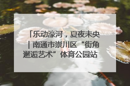 乐动濠河，夏夜未央｜南通市崇川区“街角邂逅艺术”体育公园站首场活动开演