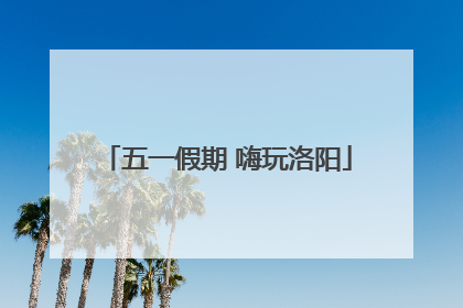 五一假期 嗨玩洛阳