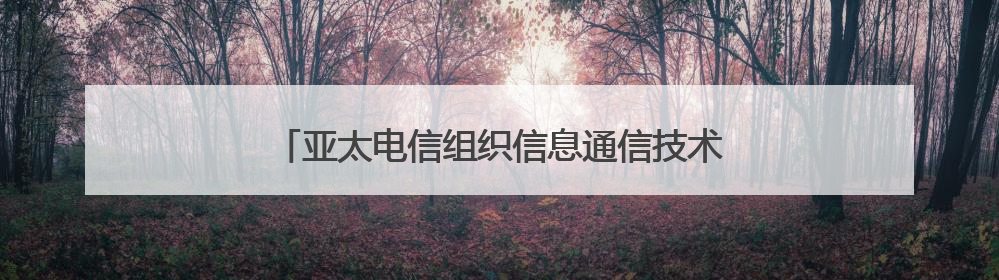 亚太电信组织信息通信技术部长会议在日本东京召开