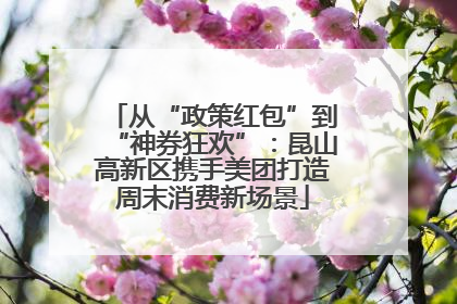 从“政策红包”到“神券狂欢”：昆山高新区携手美团打造周末消费新场景