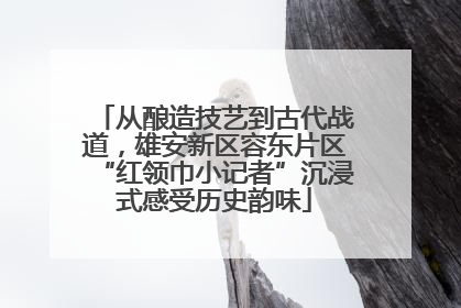 从酿造技艺到古代战道，雄安新区容东片区“红领巾小记者”沉浸式感受历史韵味