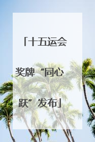 十五运会奖牌“同心跃”发布
