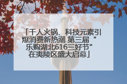 千人火锅、科技元素引爆消费新热潮 第三届“乐购湖北616三好节”在夷陵区盛大启幕
