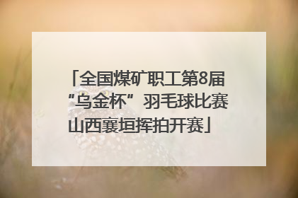 全国煤矿职工第8届“乌金杯”羽毛球比赛山西襄垣挥拍开赛