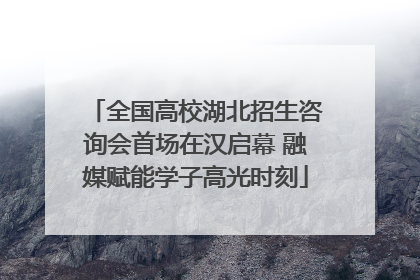 全国高校湖北招生咨询会首场在汉启幕 融媒赋能学子高光时刻