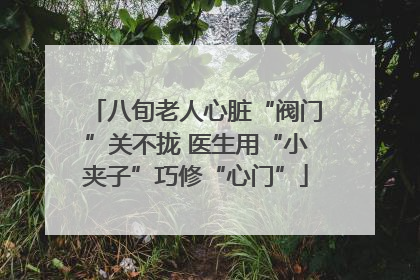 八旬老人心脏“阀门”关不拢 医生用“小夹子”巧修“心门”