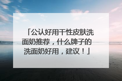 公认好用干性皮肤洗面奶推荐，什么牌子的洗面奶好用，建议！