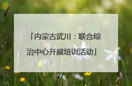 内蒙古武川：联合综治中心开展培训活动