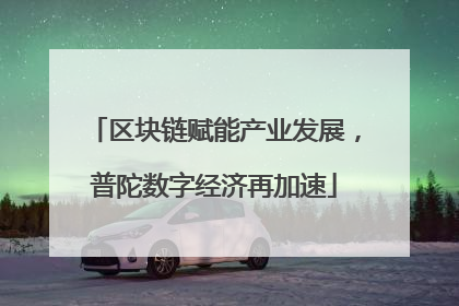 区块链赋能产业发展，普陀数字经济再加速