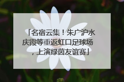 名宿云集！朱广沪水庆霞等重返虹口足球场，上演绿茵友谊赛