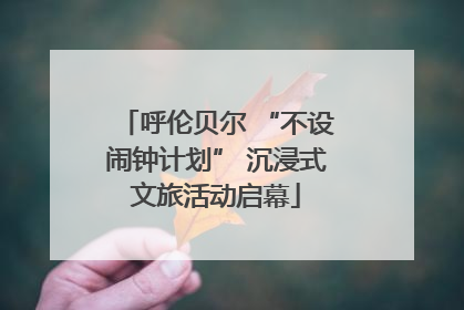 呼伦贝尔 “不设闹钟计划” 沉浸式文旅活动启幕