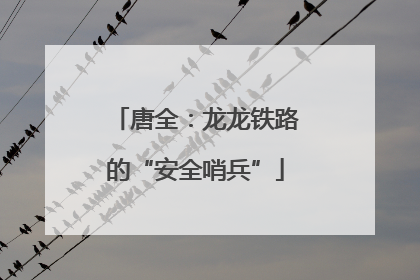 唐全：龙龙铁路的“安全哨兵”
