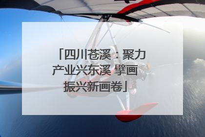 四川苍溪：聚力产业兴东溪 擘画振兴新画卷