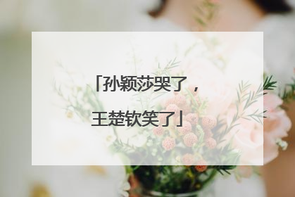 孙颖莎哭了，王楚钦笑了