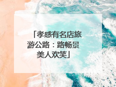 孝感有名店旅游公路：路畅景美人欢笑