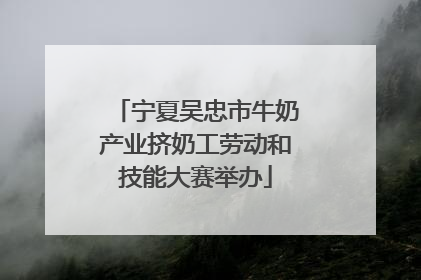 宁夏吴忠市牛奶产业挤奶工劳动和技能大赛举办