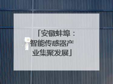 安徽蚌埠：智能传感器产业集聚发展