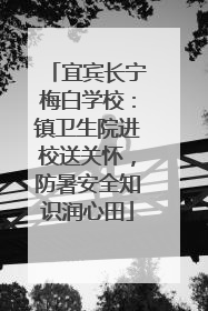 宜宾长宁梅白学校：镇卫生院进校送关怀，防暑安全知识润心田