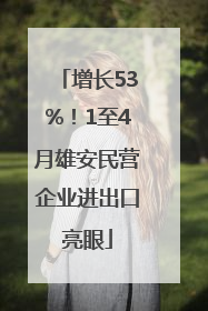 增长53%！1至4月雄安民营企业进出口亮眼
