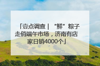 壹点调查｜“鲜”粽子走俏端午市场，济南有店家日销4000个